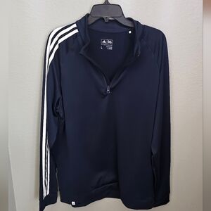 Mens Adidas Navy Blue Pullover Golf jacket lightweight large
